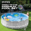 Intex 12 ft. x 30 in. Metal Frame Above Ground Swimming Pool with Pump and Canopy 26711EH + 28054E