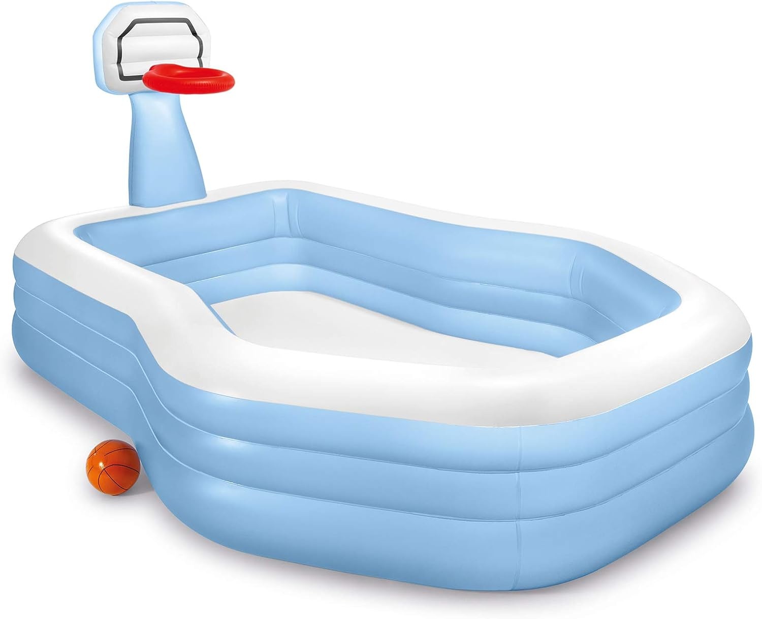 image:imageIntex 57167EP 185 Foot Long Inflatable Racing Fun Water Slide Track with 2 Surf Car Riders and Builtin Sprayer for Ages 6 and UpBlue