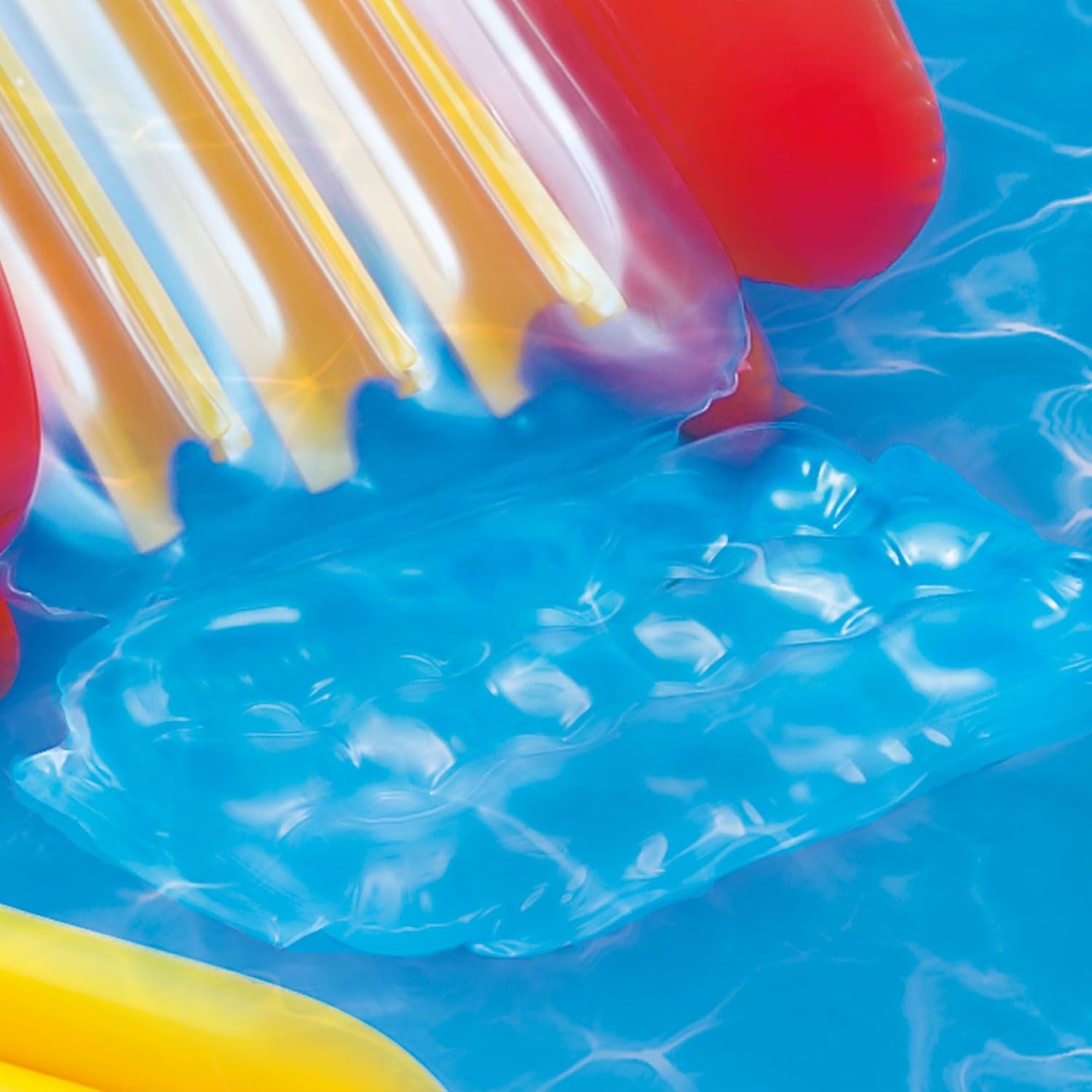 image:imageIntex 57167EP 185 Foot Long Inflatable Racing Fun Water Slide Track with 2 Surf Car Riders and Builtin Sprayer for Ages 6 and UpMulticolor