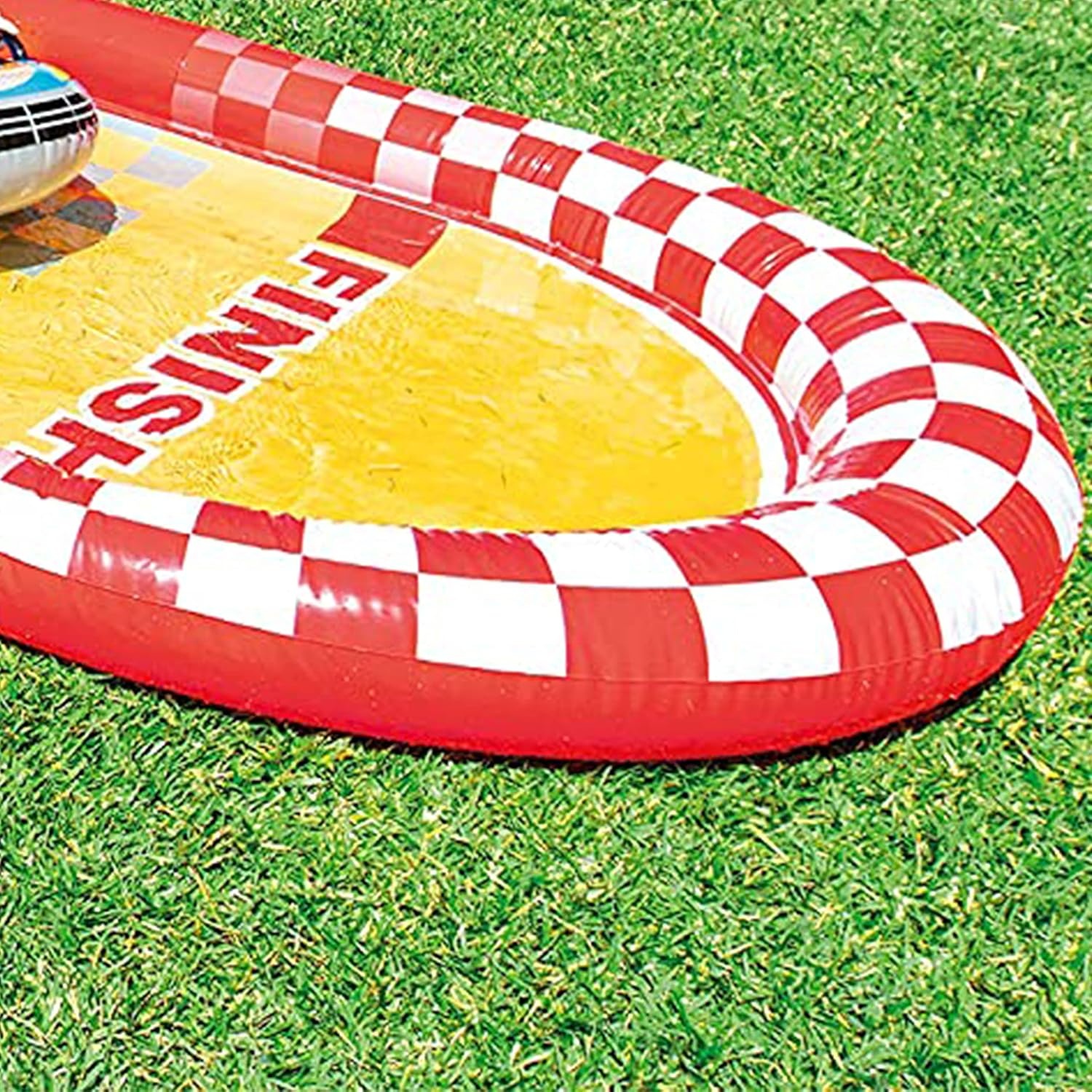 image:imageIntex 57167EP 185 Foot Long Inflatable Racing Fun Water Slide Track with 2 Surf Car Riders and Builtin Sprayer for Ages 6 and UpRed
