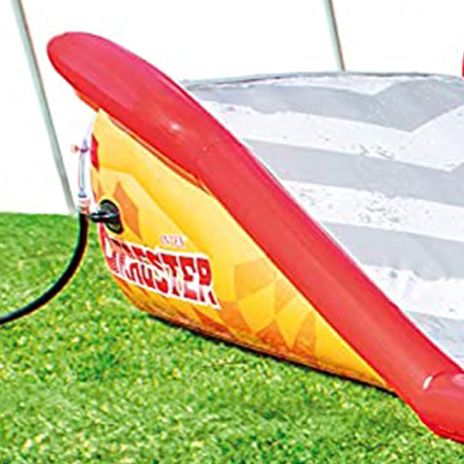 image:imageIntex 57167EP 185 Foot Long Inflatable Racing Fun Water Slide Track with 2 Surf Car Riders and Builtin Sprayer for Ages 6 and UpRed