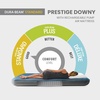 Intex 64189EP 10in Queen Dura-Beam Prestige Downy Air Mattress with Rechargeable Pump for Travel and Camping(Queen)