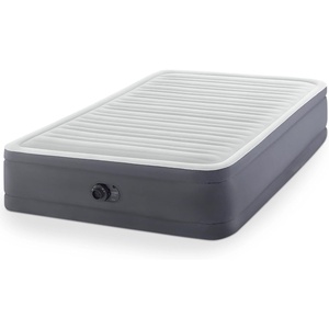 Intex 64903ED Full PremAire I Elevated Air Mattress: Fiber-Tech – Full Size – Built-in Electric Pump – 18in Bed Height – 600lb Weight Capacity(Queen Premaire I)
