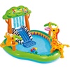 INTEX 57155EP Jungle Play Center Inflatable Kiddie Pool with Water Sprayer and Slide, 85in x 74in x 49in, Ages 2+
